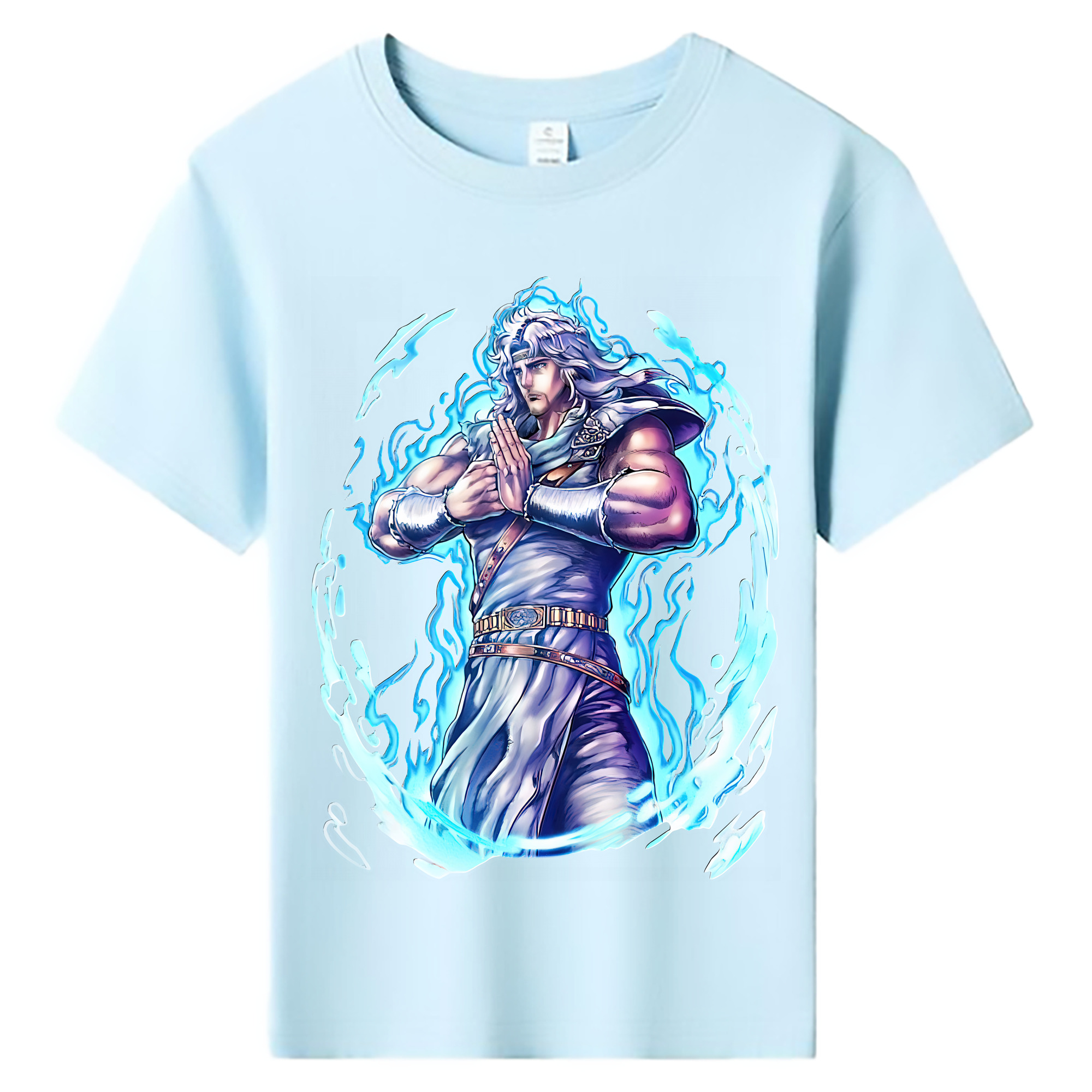 （画像用） 北斗の拳 Fist of the North Star 綿100％キッズTシャツ（フロントプリント）